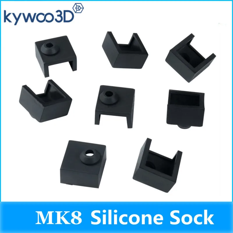 

kywoo3D MK8 Silicone Cover Sock For 3D Printer Aluminum Heater Block Universal Silicone Case 3D Printer Parts