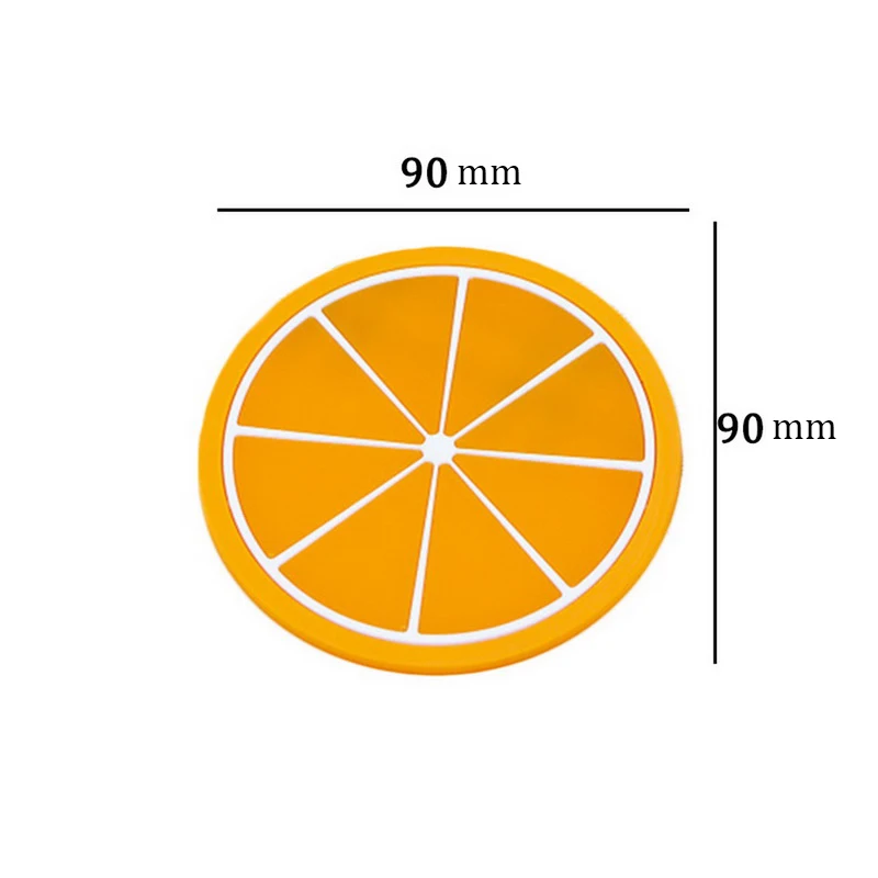 

Colorful Silicone Mat for Table Desk Cup Holder Pad Coasters Non-stick Mat Hot Fruit Drink Pad for Kitchen Pad Slip Holder