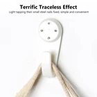 20 шт белый цвет настенное крепление фото часы картина рамка крюк Бесшовные иглы гвоздь пластик жесткий каркас настенный крючок вешалка домашний декор