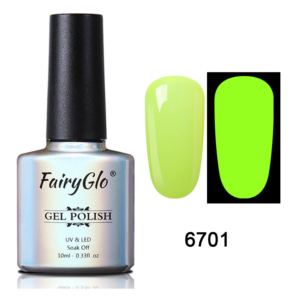 Флуоресцентный неоновый Гель-лак для ногтей флуоресцентный светодиодный 10 мл |