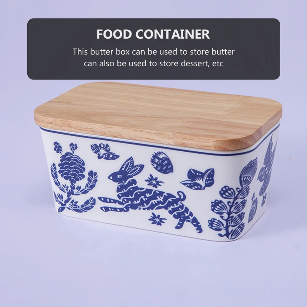 1 шт. керамический контейнер для масла с деревянной крышкой | Дом и сад