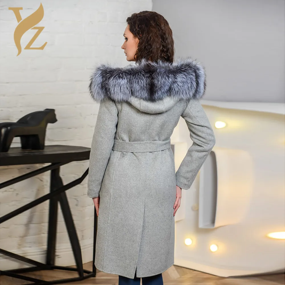 Новинка Женское зимнее пальто YZ.FURTURE Женская шерстяная куртка с воротником из