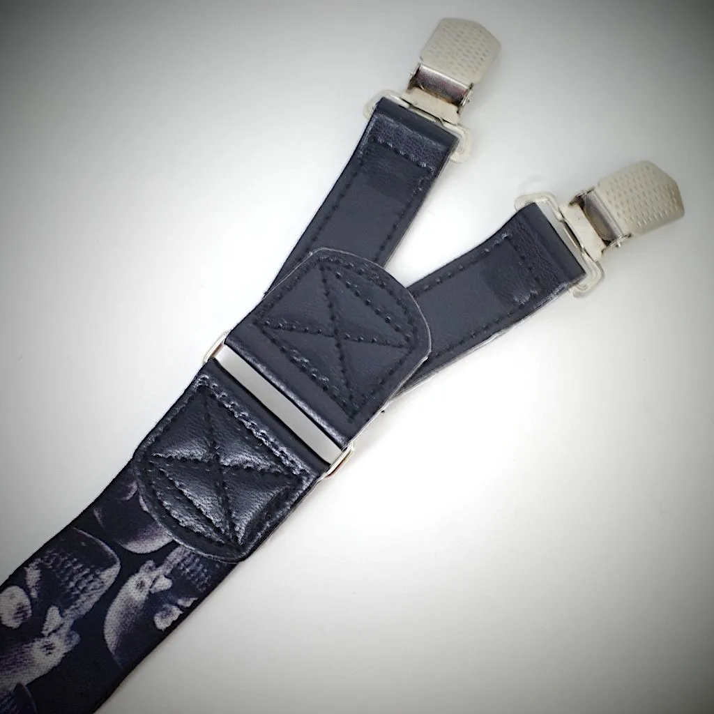 Модные мужские подтяжки с черепом|mens suspenders|mens suspenders fashionmens fashion |