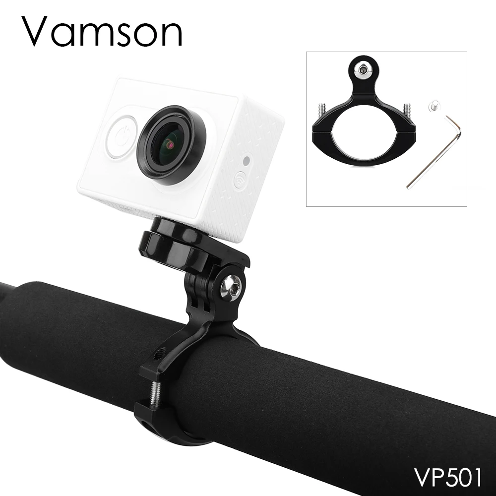 Vamson для Go pro Аксессуары велосипеда алюминиевый руль фиксированный зажим Gopro Hero 8 7 6