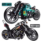 Техническая модель городского автомобиля, мотоцикла, строительные блоки, скоростной гоночный мотоцикл, эксперт, кубики MOC, игрушки для детей, подарки