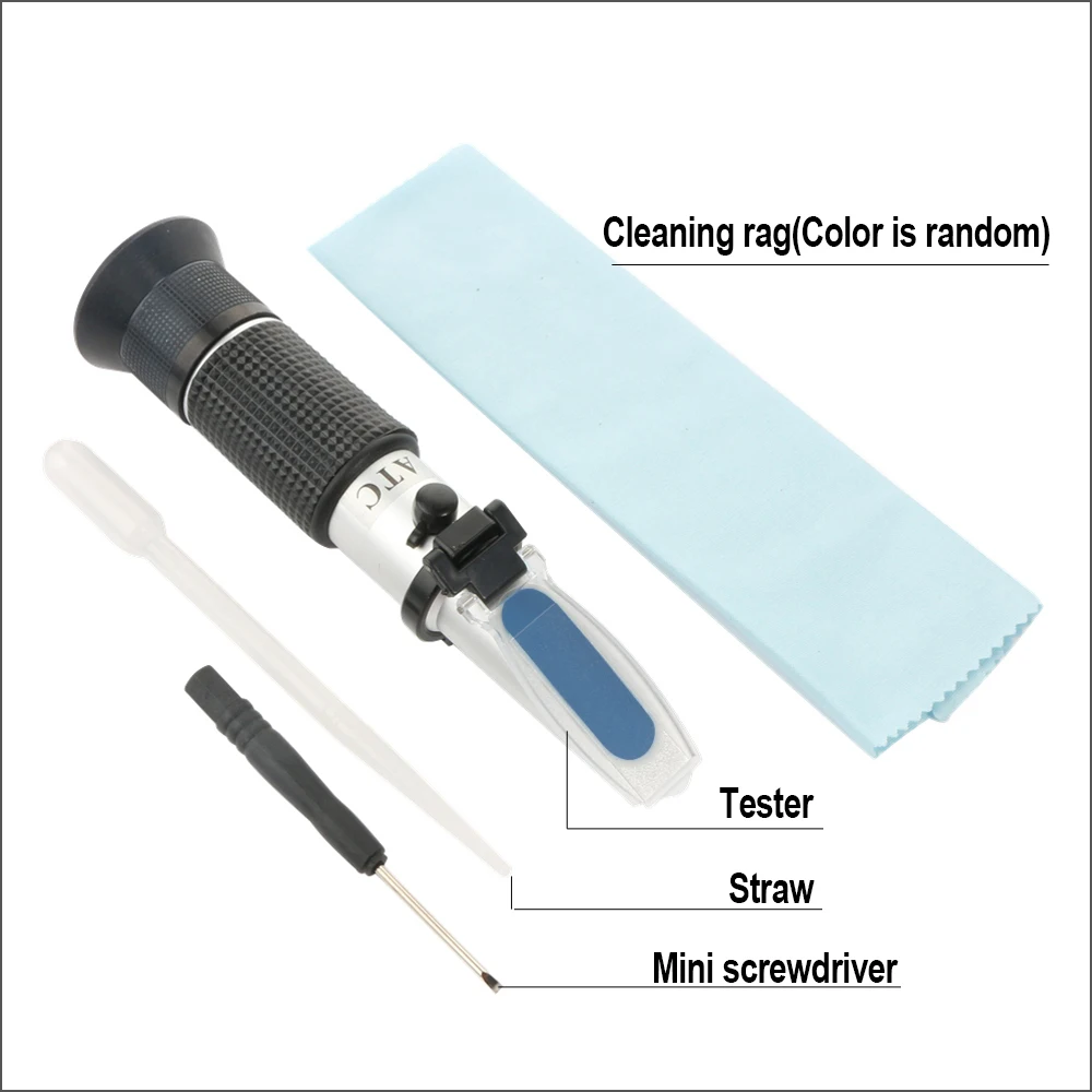 RZ Milk Concentration Refractometer Auto Refractometers Digital 0-20% Handheld Milk Refractometers Brix Portable Refractometer