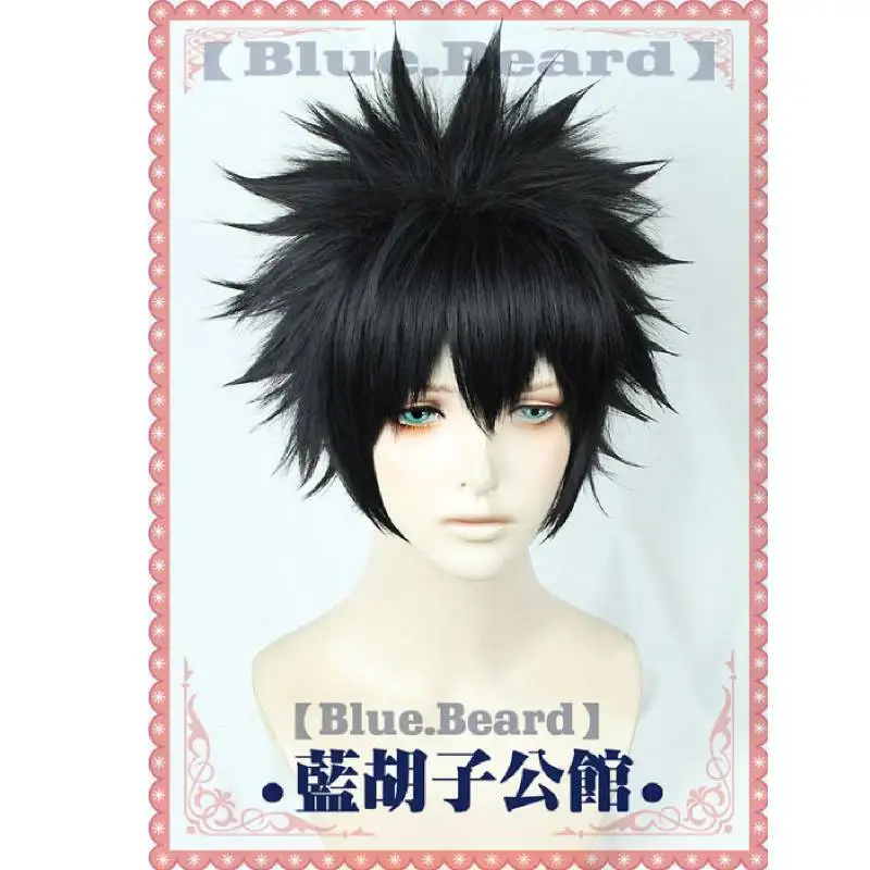 

Черный парик My Hero Academia Dabi, костюм для косплея, синтетические волосы, парики для вечеринок и ролевых игр + бесплатная шапочка для парика