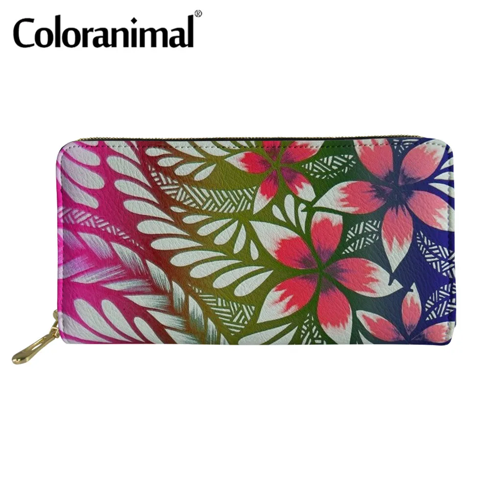Coloranimal Для женщин переносной сцепления кошелек Племенной Стиль полинезийская