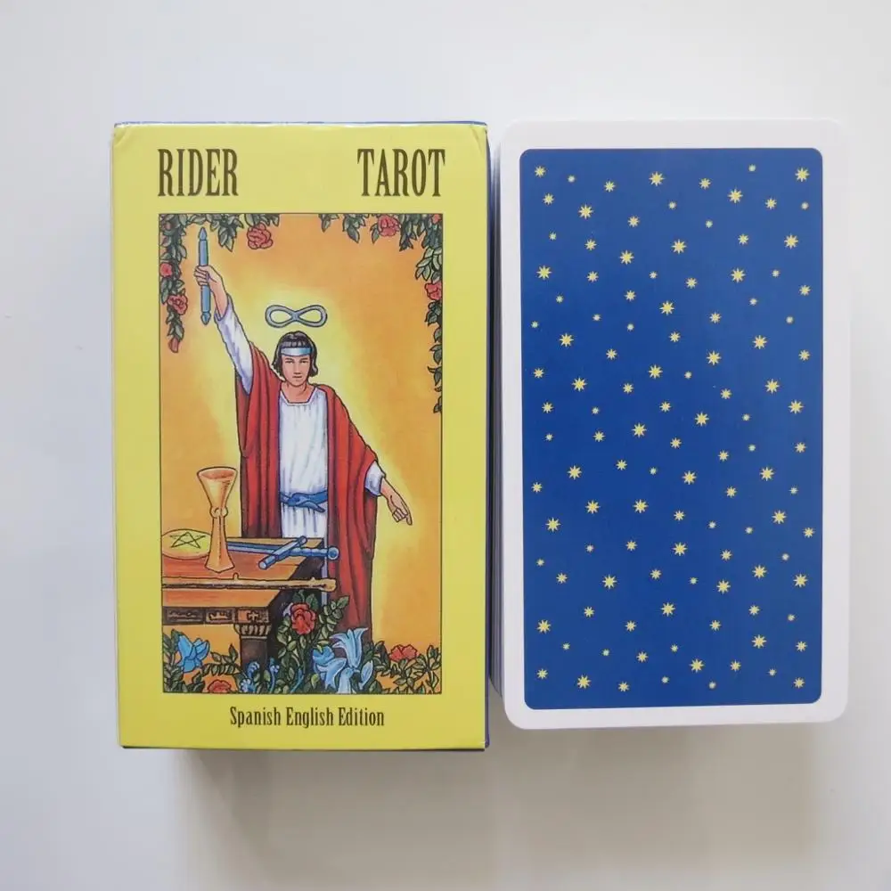 

new Tarot deck oracles cards mysterious divination Spanish Rider tarot cards for women girls cards game board game