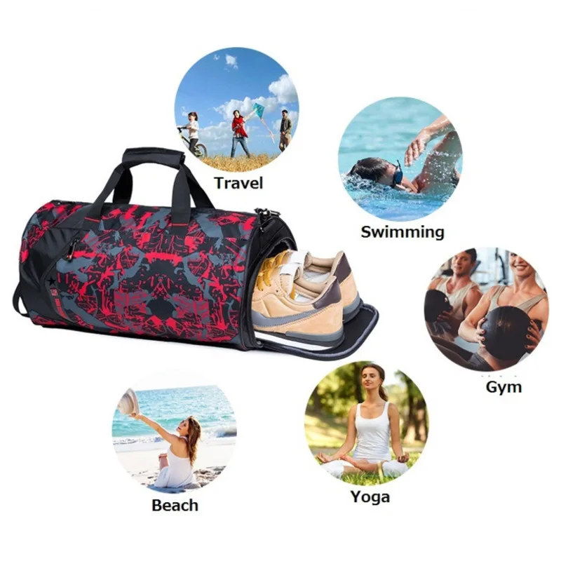 

2021 New Hot Men Women Gym Bags Multifunction Dry Wet Separation Sport Bags For Fitness Training Yoga Swim Travel Luggage Bag