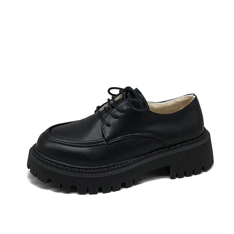 Новинка 2021 японские маленькие туфли Joker из искусственной кожи модные мягкие с