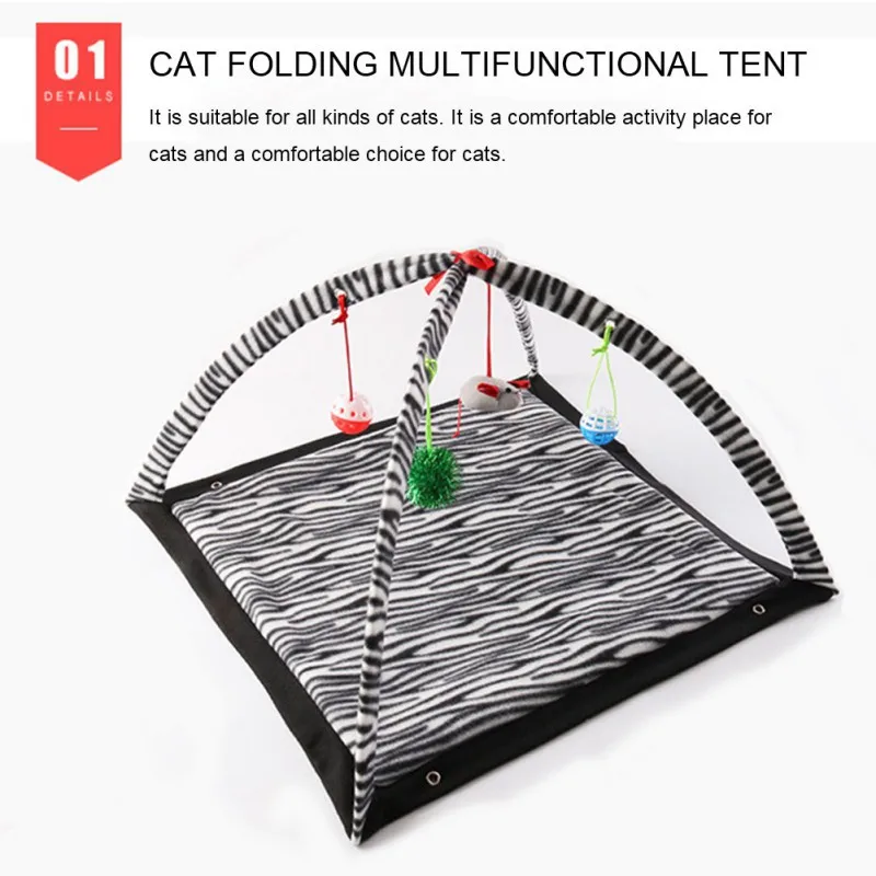 Лежанки для кошек коврики ползания Игровая палатка из стекловолокна с узором