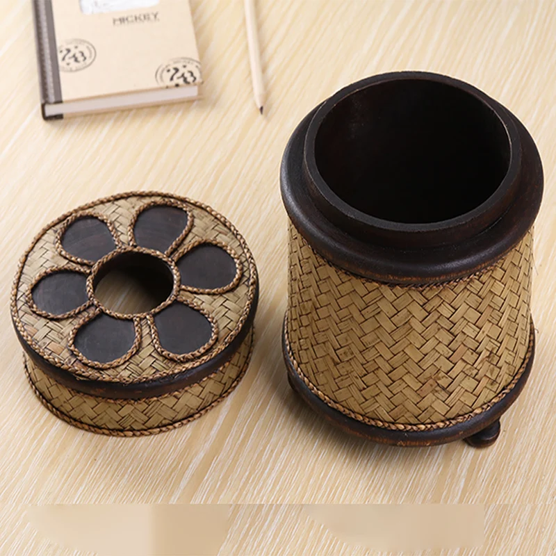 WHYOU бамбуковая тканевая коробка для хранения салфеток винтажная Юго-Восточная