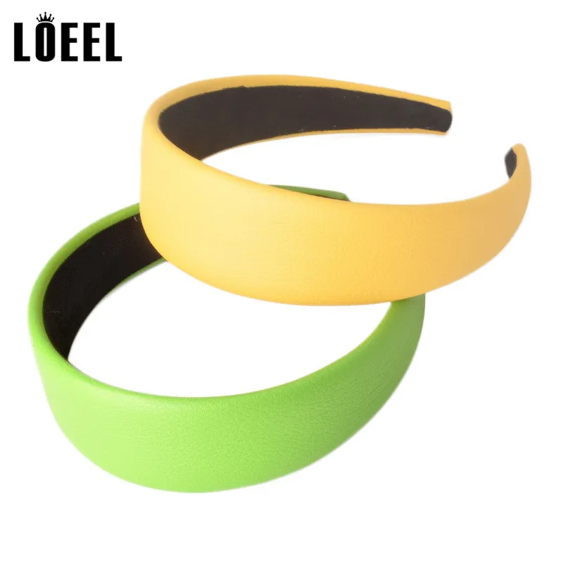 Новинка аксессуары для волос женщин модные однотонные обручи из искусственной