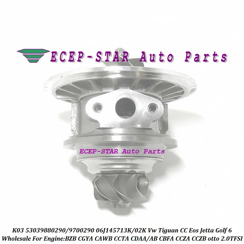 Турбокартридж CHRA K03 53039700290 53039880290 06J145713K 06J145701N для Volkswagen V-W Tiguan CC Eos Golf GTI Jetta A3 2.0L (art.: 3920cfdcc0d26) - 3920cfdcc0d26
