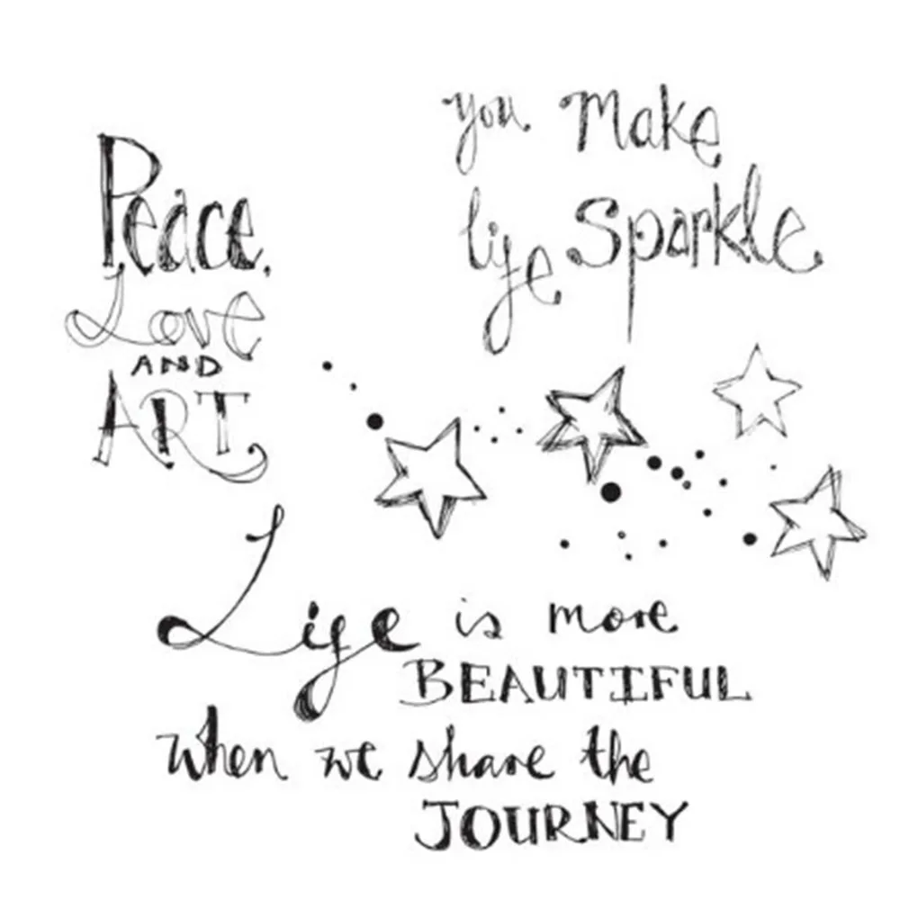 Прозрачные прозрачные штампы звездного неба для скрапбукинга сделай