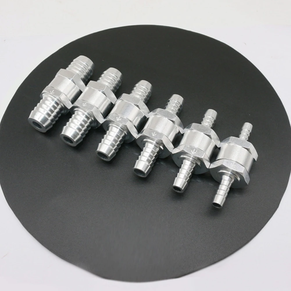 

One Way 4/6/8/10/12mm 4 Size Valves Aluminium Alloy Fuel Non Return Check Valve One Way Fit Carburettor Plumbing Valve