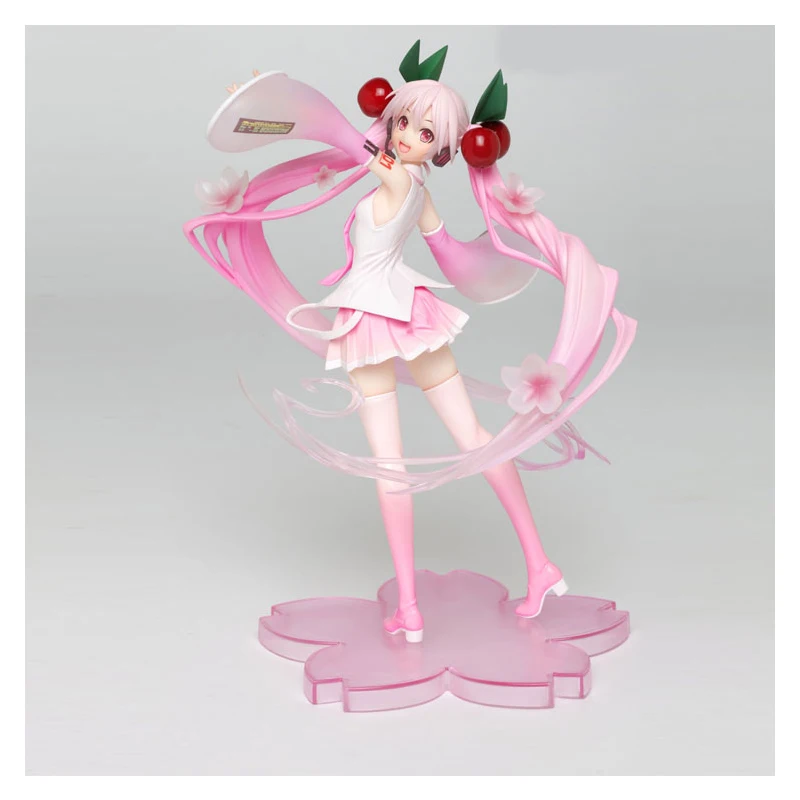 

20cm Sakura Figures Collecting Ghost Action New Anime Pink PVC Girls Model Toys Gifts for Girls Dress wedding Spring toy