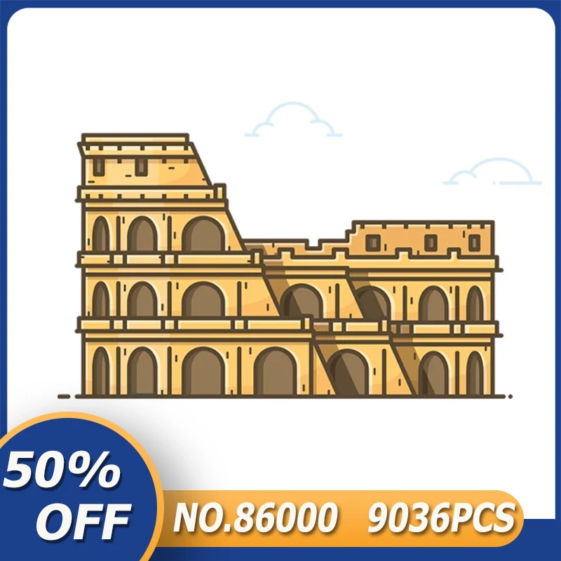 

New LepinBlocks 86000 Colosseum Compatible 10276 Building Blocks Bricks Educational Puzzle Toys Christmas Gifts