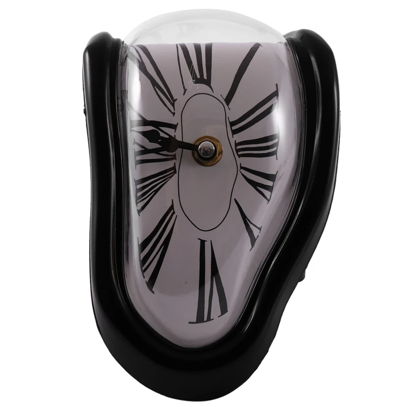 Сюрреалистичные таяющие искаженные настенные часы в стиле сюрреалиста