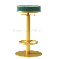 nordic home lift bar chair photo makeup nail salon round stool light luxury rotary backrest high chair