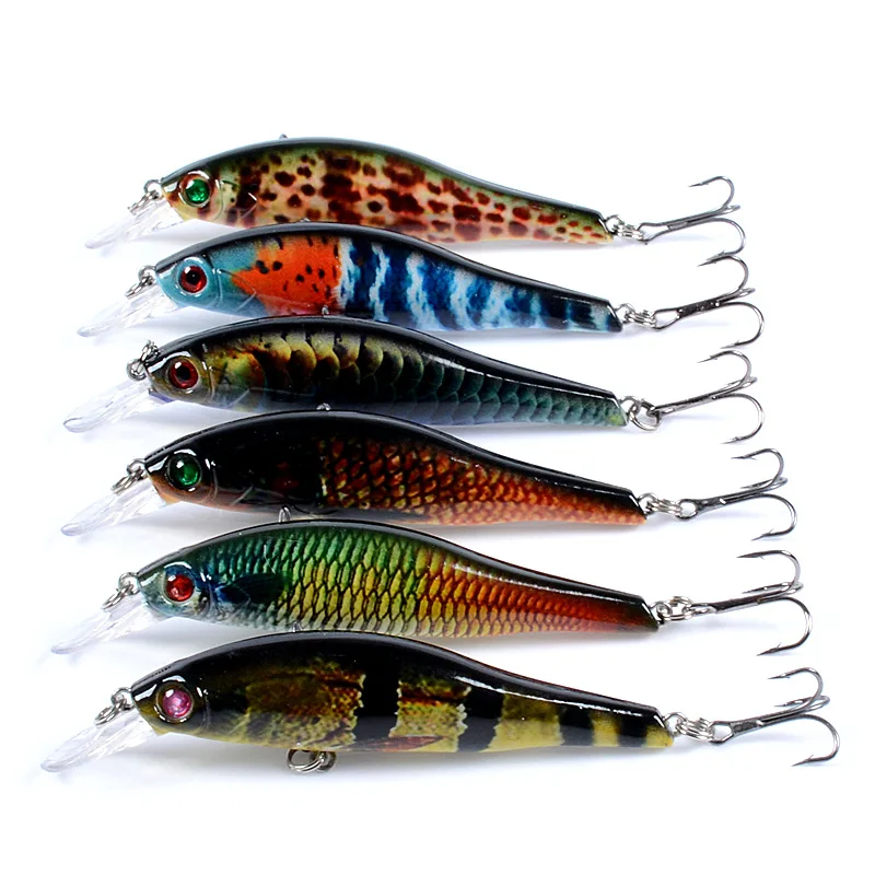 

1pcs Luya Fishing Lures 9.5cm/11.5g Painted Hard Plastic Fake Artificial Bait Wobblers Crankbait for Bass Pike Fishing Tackle