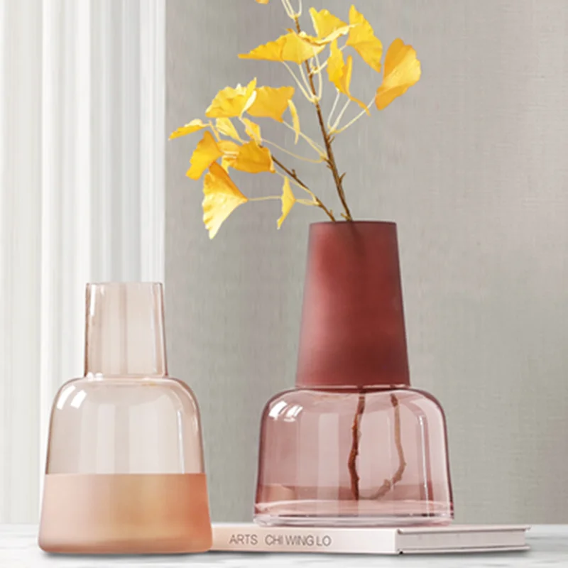 

Vase Glass Vases Transparent Patchwork Flower Vases Home Living Room Vase אגרטל Vazen Home Decor декор дома Jarrones Decorativo