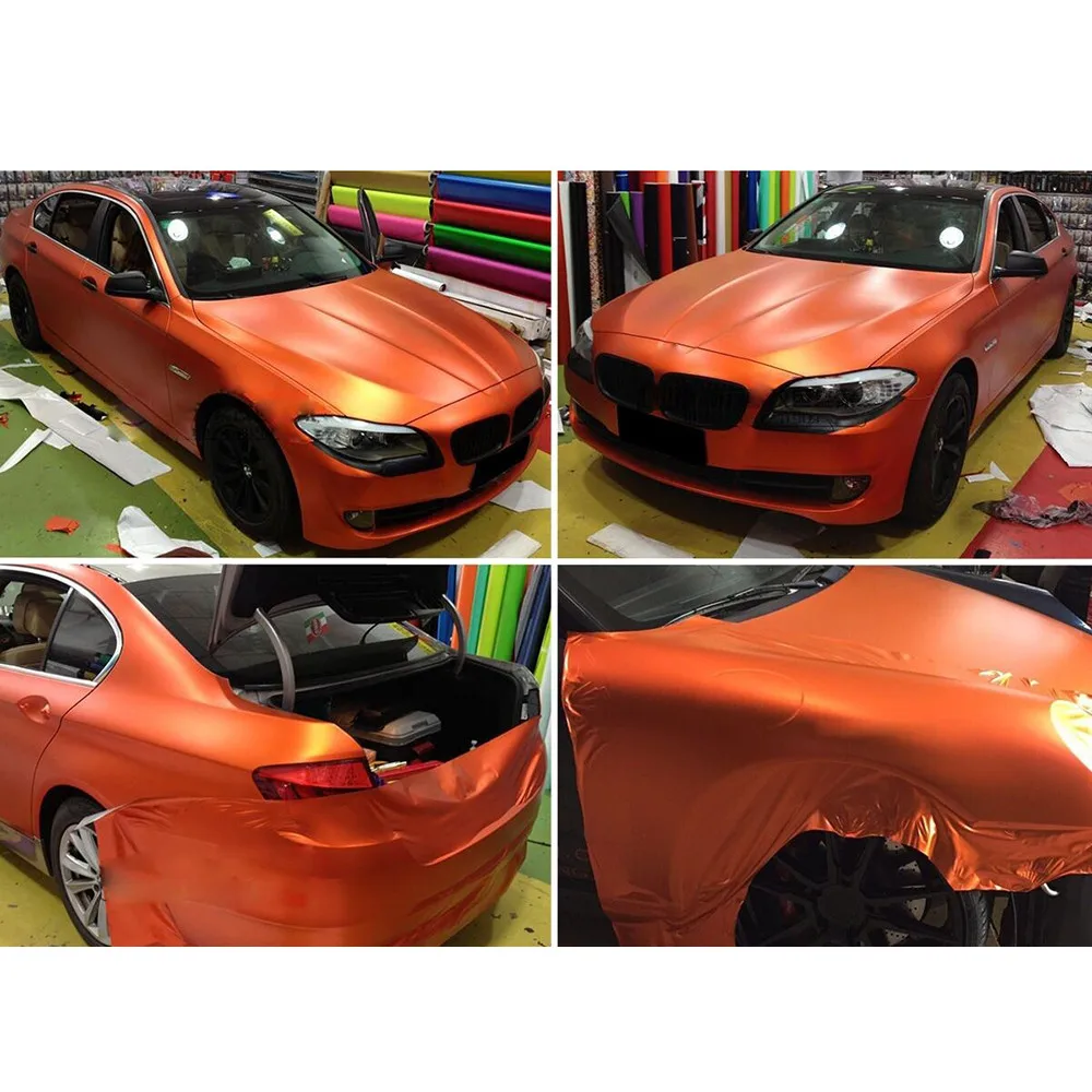 

Film Car Matte Sticker Orange Anti-fouling Styling UV Resistant Vehicle