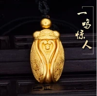 laos gold dust insect pendant pendant inherits ancient method of gold plating gold insect gold cicada necklace jewelry