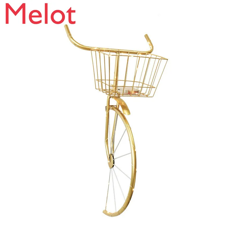 

Creative Retro Creative Bike Head Bike Wall Hanging Milk Tea Shop Clear Bar Wall Decorations Murals Home Decoration Crafts Gifts