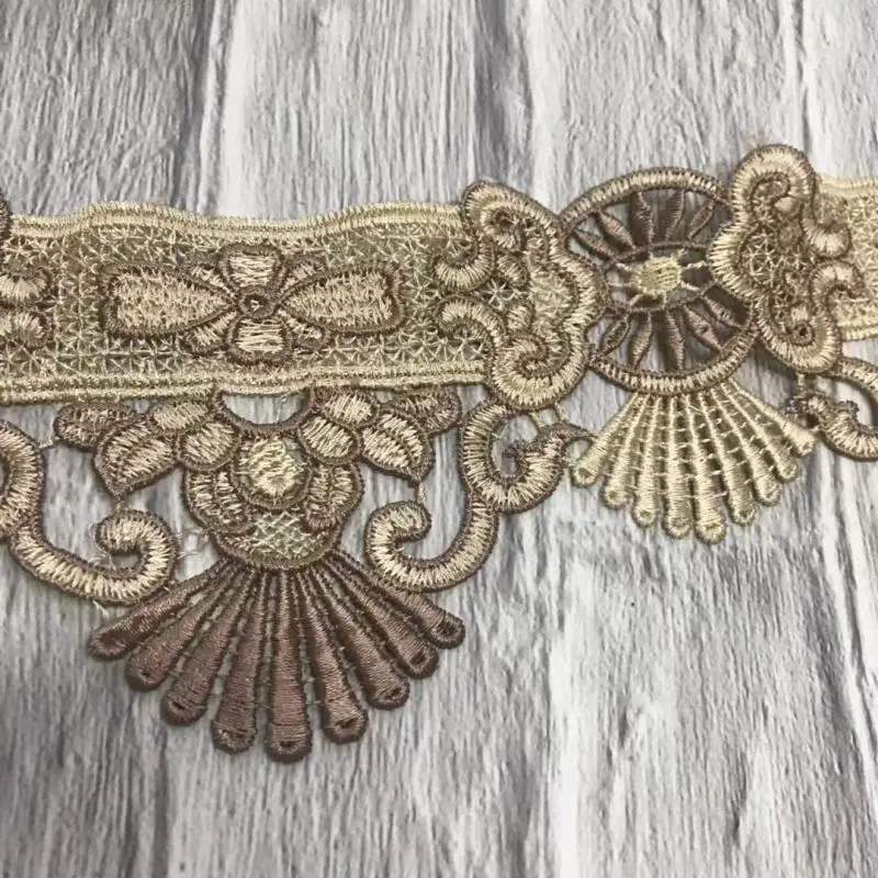 1 ярд вышивка кружева дивана подушки украшения водорастворимые мягкие