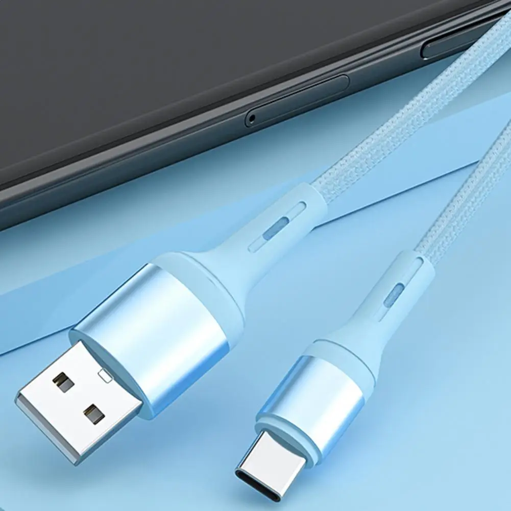 Сверхбыстрый зарядный кабель 3A из жидкого силикона Micro USB Type-C для One Plus провод