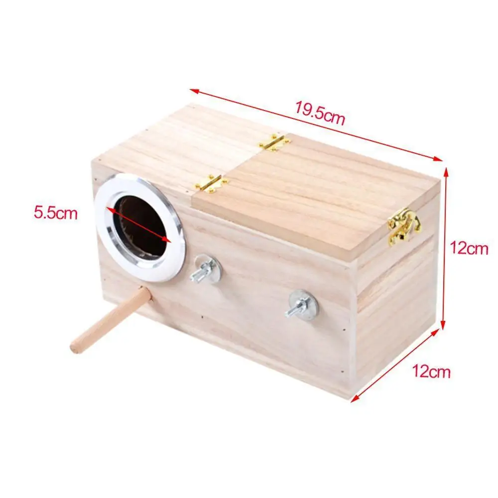 pet bird house parakeet nest box bird house budgie wood breeding box for lovebirds parrotlets mating box free global shipping