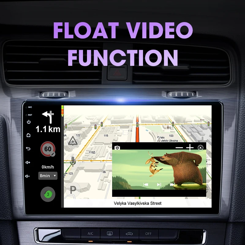 Автомагнитола 2 DIN мультимедийный видеоплеер на Android для VW Volkswagen Golf 7 VII 2014 2018