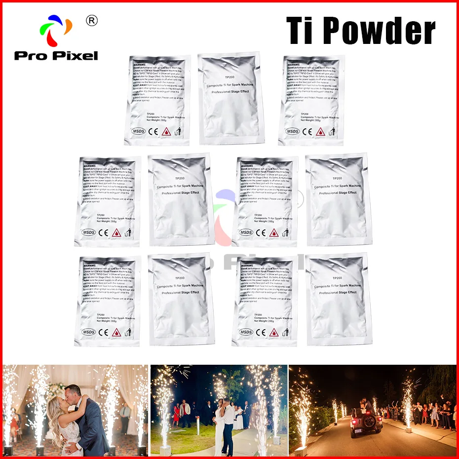 Ti порошок 11 мешков 200 г/мешки машина для фейерверков холодной искры Свадьба