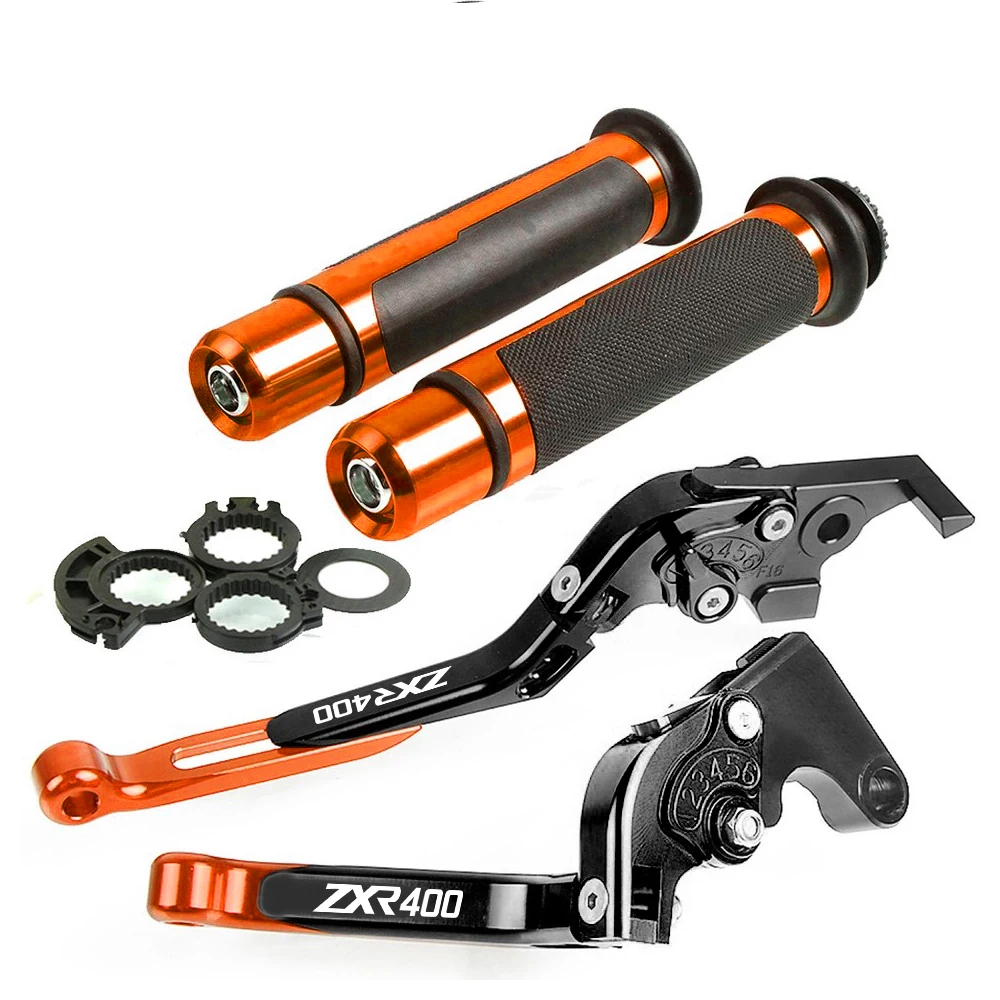 EWITH LOGO orange Ручка тормоза мотоцикла CNC Регулируемый рычаг тормоза сцепления ручка для Kawasaki ZXR400 1995 1996 1996 1998 все годы ZXR 400 - Цвет: EWITH LOGO orange