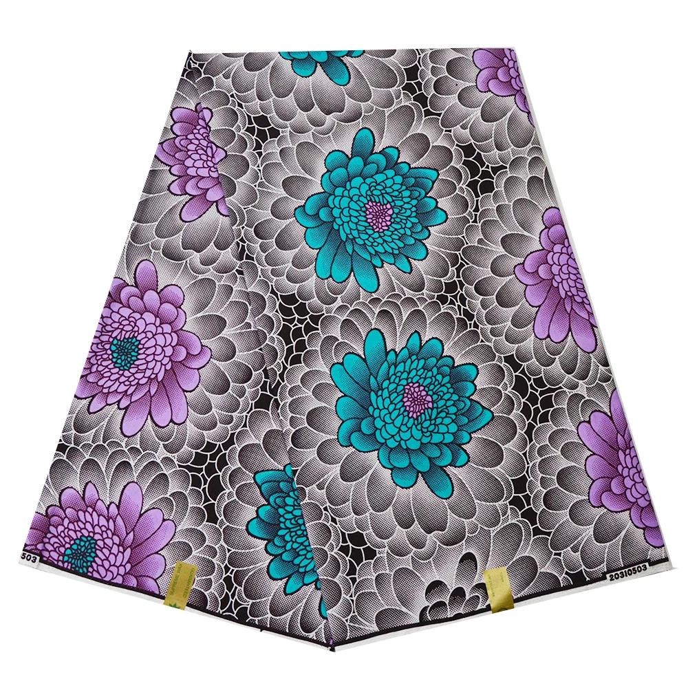 

Тюль Африканский воск ткань хлопок Гана гарантированный настоящий воск Африканский батик 6 ярдов оптовая продажа ткань из Анкары для шитья