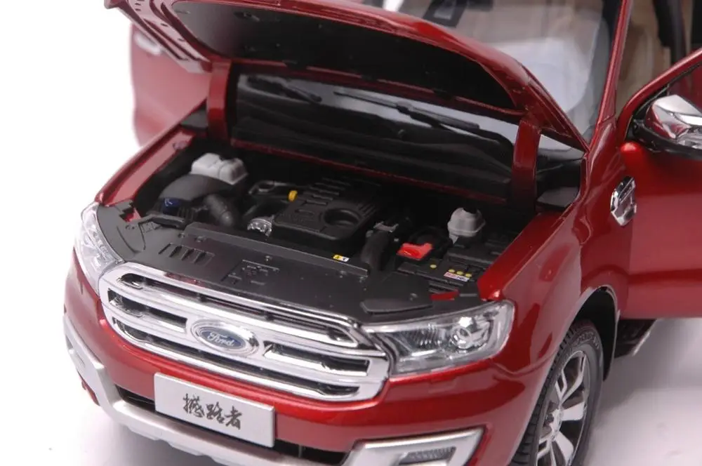 1:18 литая модель для Ford Everest Красного внедорожника игрушечный автомобиль из