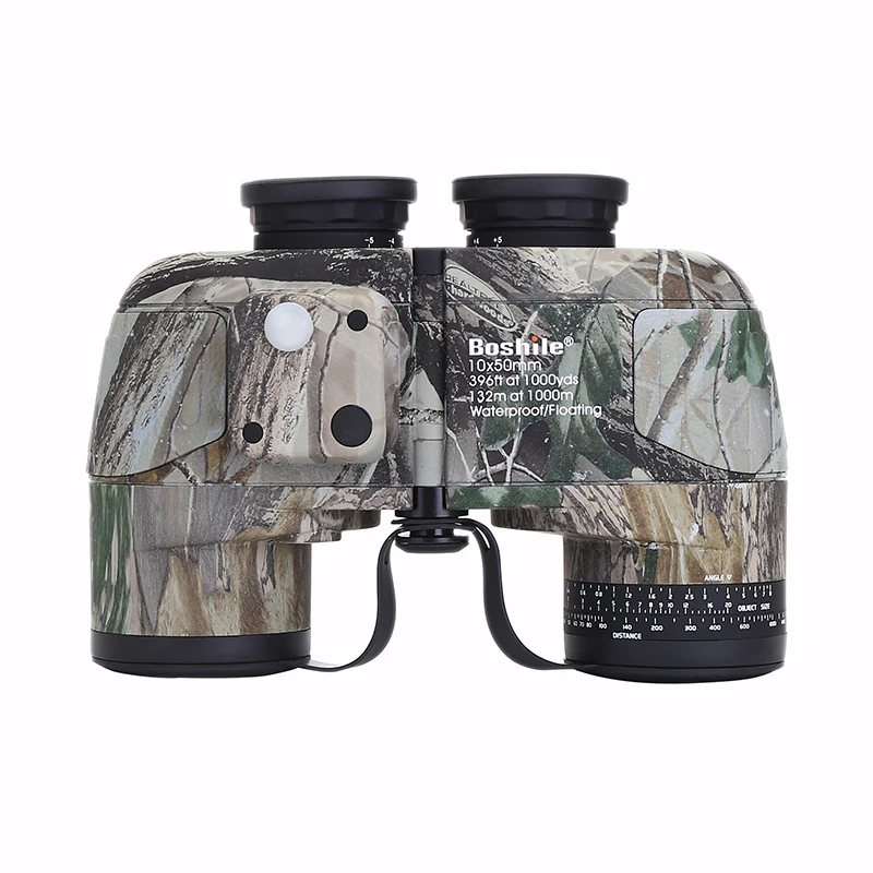 

2023 Low light Night vision binoculars 10x50 professional military marine waterproof compass telescope HD bak4 rangefinder