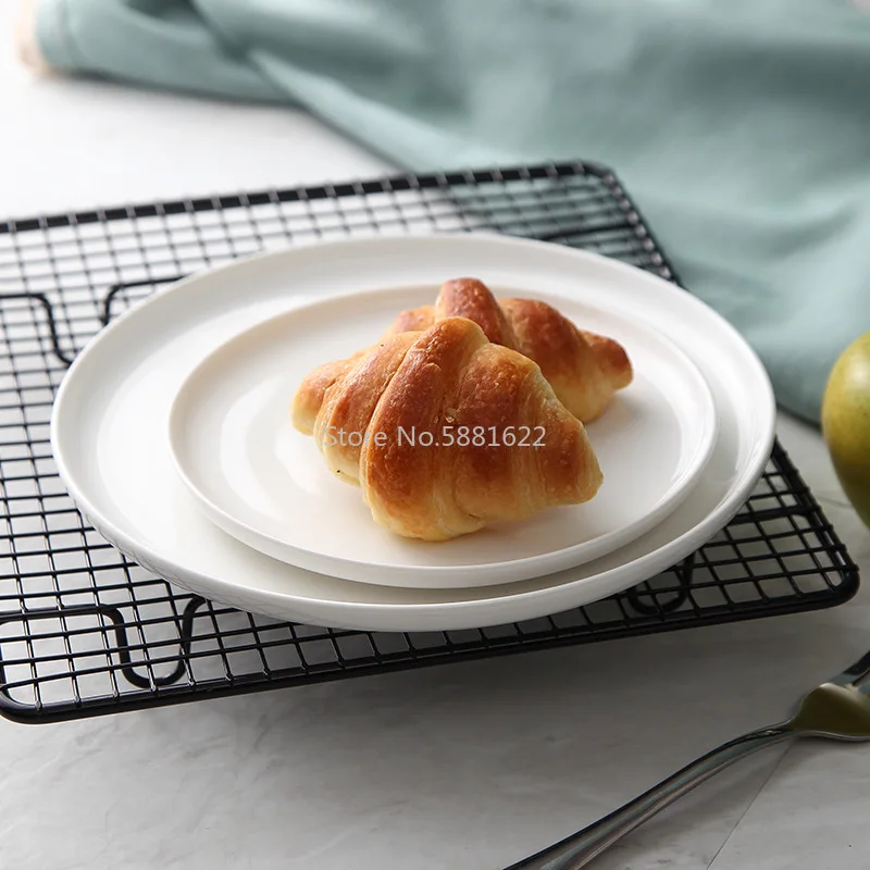 

Pizza Plate Pure White Ceramic Breakfast Plate Western Food Plate Set Plate Disc Cake Pasta Plate Rice Plate Steak