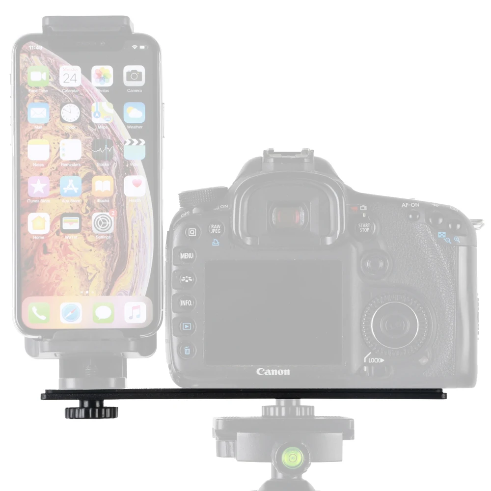 Прямой кронштейн для вспышки легкий держатель 1/4 дюйма винт крепление холодного