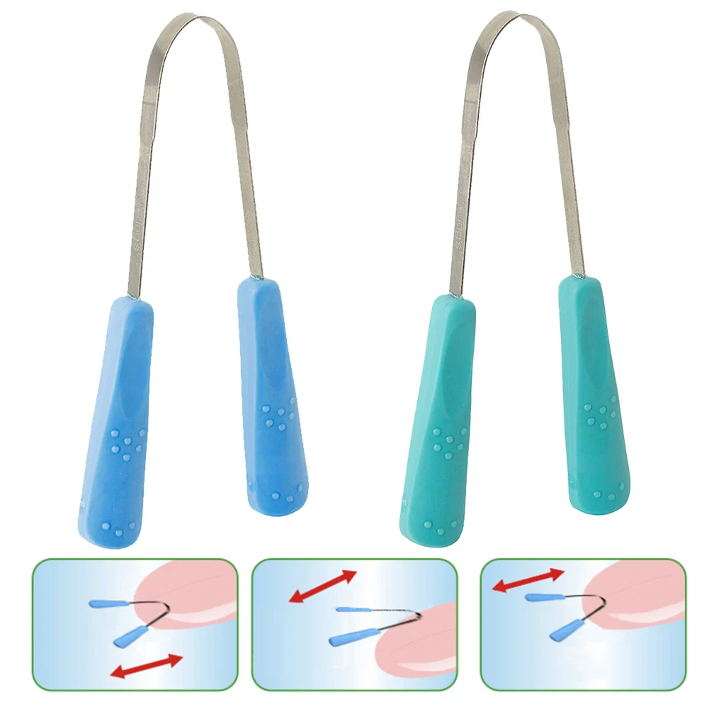 Средство для ухода за полостью рта безопасный портативный скребок языка из