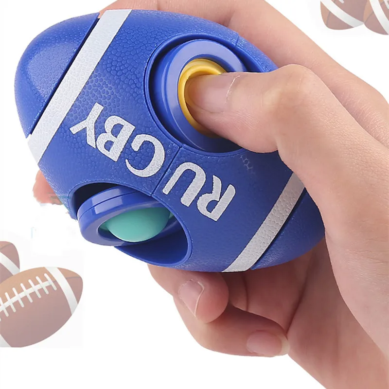 Популярный новый дизайн простой ручной попрыгивающий регби пузырьки сенсорные