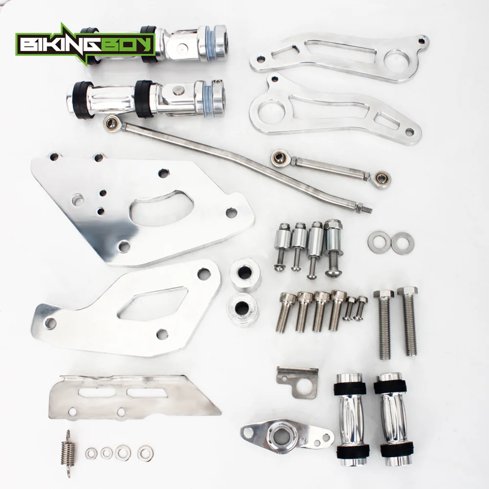 

BIKINGBOY Billet Forward Controls Footpegs For Kawasaki VN900 06-18 VN 900 Vulcan / Classic / Custom 2006-2018