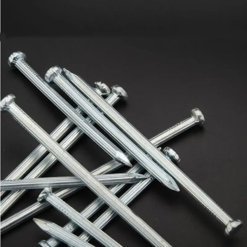19-102 мм длинные металлические гвозди с плоской головкой стальная закаленная