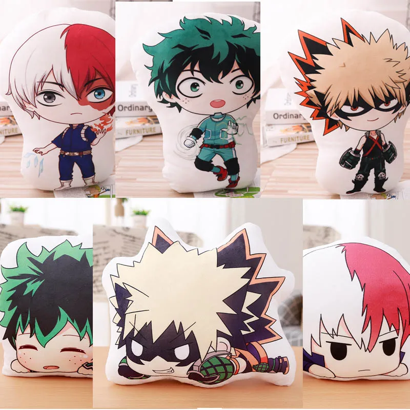 18 см мой герой Академия плюшевая игрушка Bakugou Katsuki Todoroki Shoto Midoriya Izuku Boku без героев