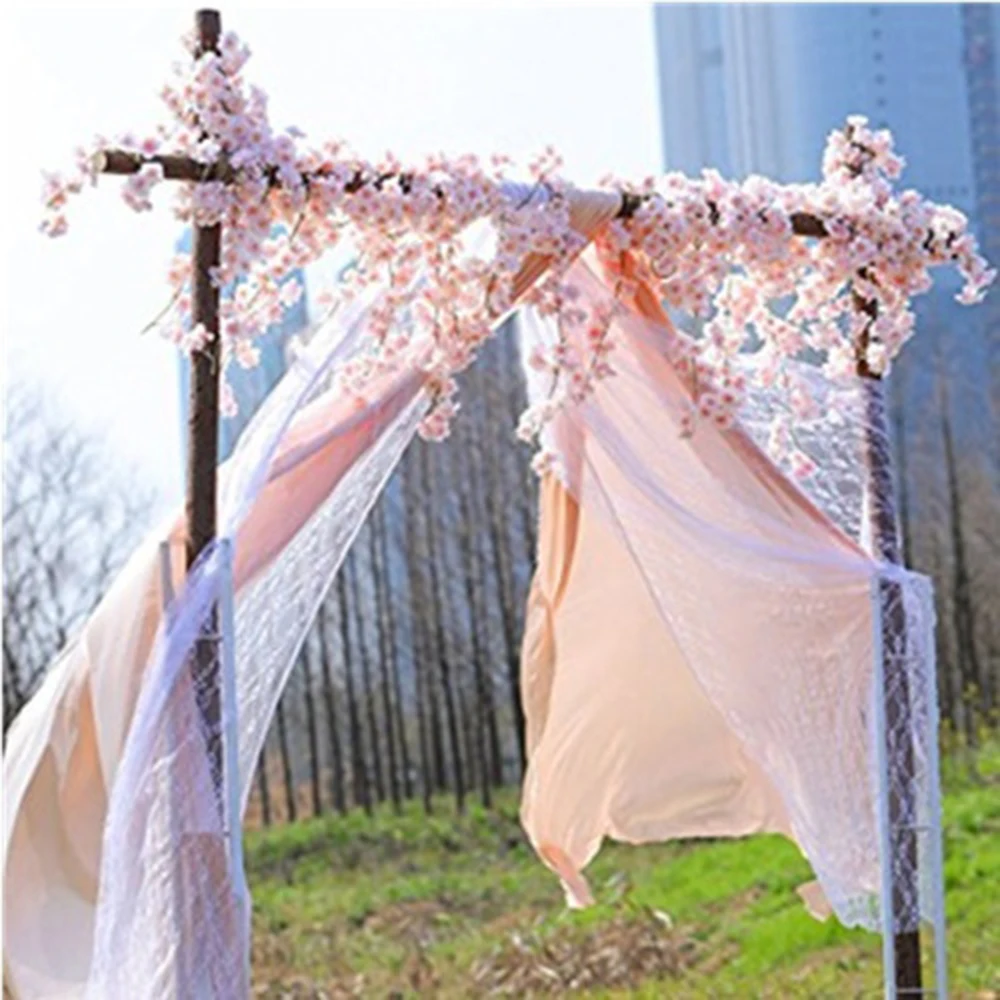 

233cm Long Artificial Cherry Blossoms Flower Vines Party Supplies Garland Silk Fake Cherry Flower Rattan Wedding Home Decor