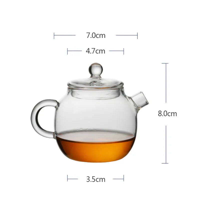 Чайница в японском стиле чайник термостойкий стеклянный мини-чайник креативный