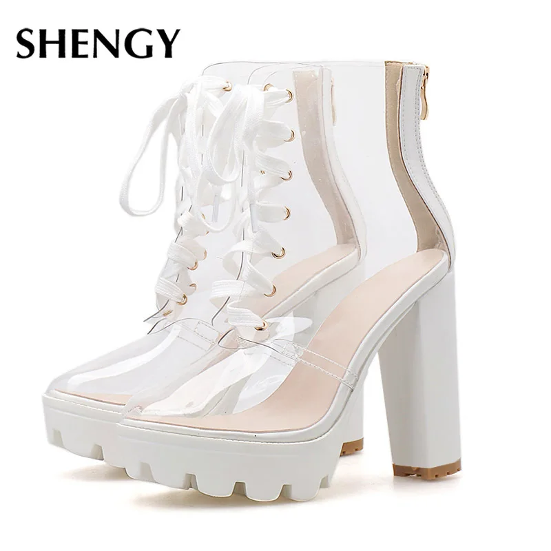 Женские туфли-лодочки со змеиным принтом прозрачные туфли из ПВХ на высоком