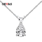 Женское ожерелье из серебра 1,5 пробы, с муассанитом